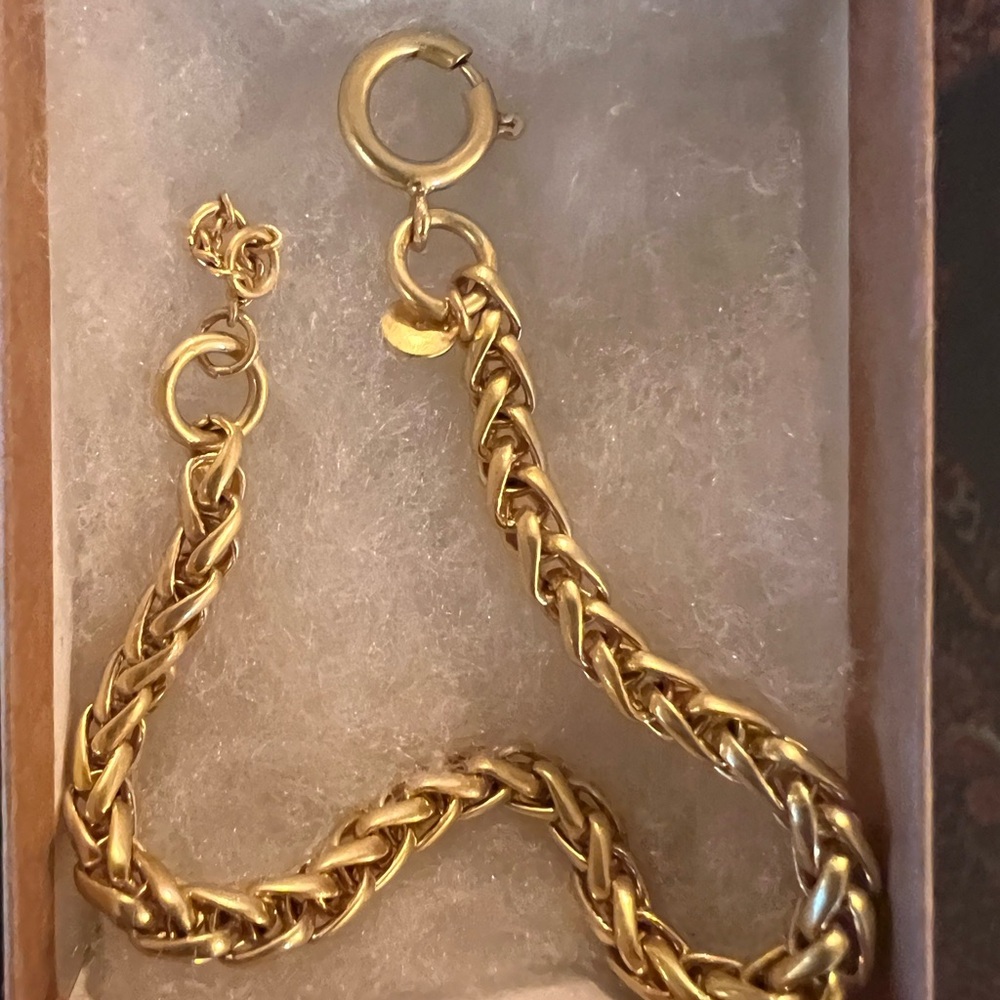 Madewell Gold Rope-Link Bracelet